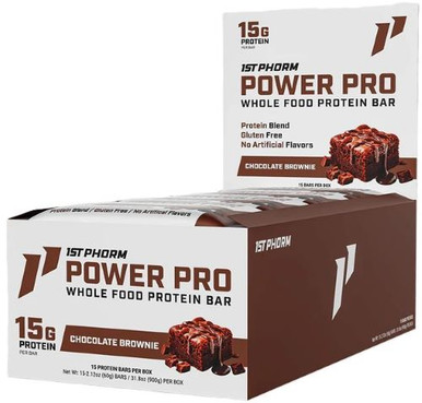 1st Phorm Whole Food Power ProBar Chocolate Brownie 15 Bars