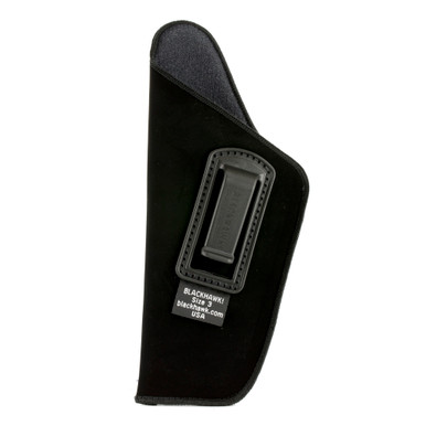 Blackhawk 73IP03BKL Inside The PantsIWB Size 03 Black Suede Belt Clip Fits Large Semi-Auto Fits 4.50-5" Barrel