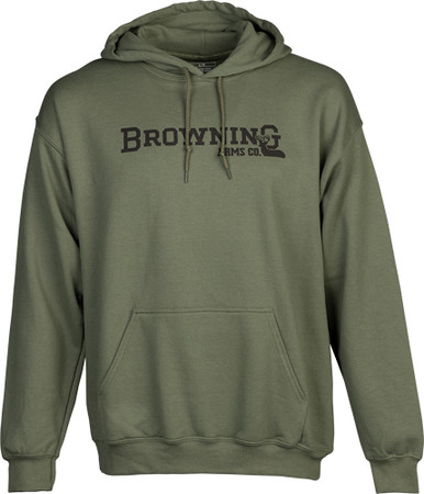 Browning Hoodie Branded BuckMark Green Xlarge