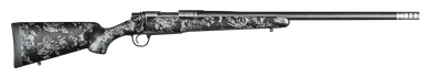 Christensen Arms 8010614500 Ridgeline FFT Full Size 28 Nosler 3+1, 22" Stainless Steel Threaded Barrel, Stainless Aluminum Receiver, Black w/Gray Accents Fixed Sporter w/Flash Forged Technology Stock