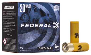 Federal Game-Shok Upland Load 20 Gauge 2.75 in. 7/8 oz. 6 Shot 25 rd.