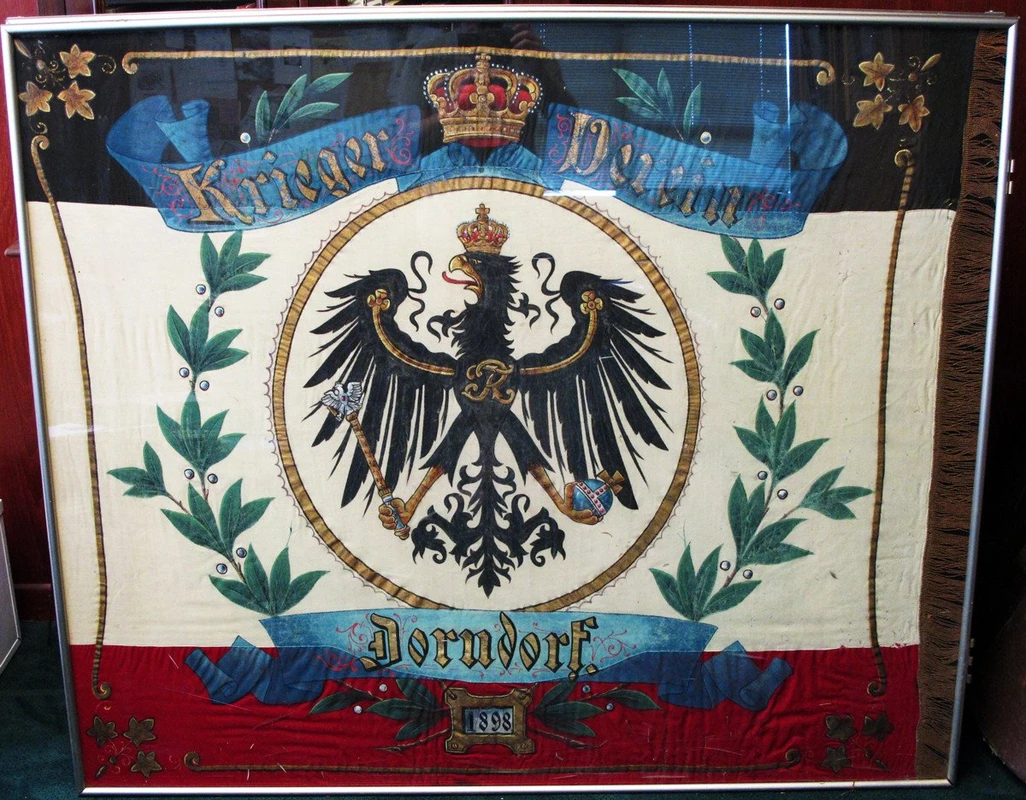 Imperial German Army Pre-WWII Flag Dated 1898