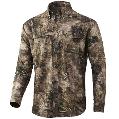 Nomad Men's Stretch-Lite Long Sleeve Button Down Shirt Polyester