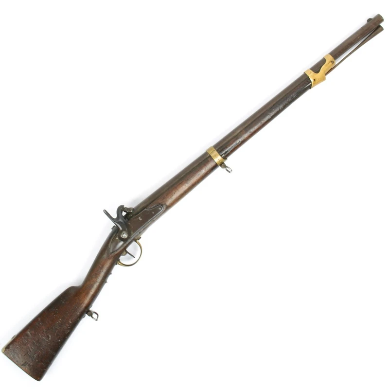 Original French Naval Flintlock Conversion Percussion Carbine