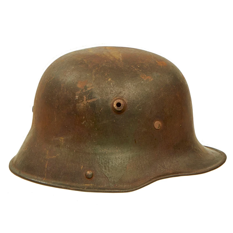 Original Imperial German WWI M16 Stahlhelm Army Helmet Shell M17 Liner Band – marked ET64
