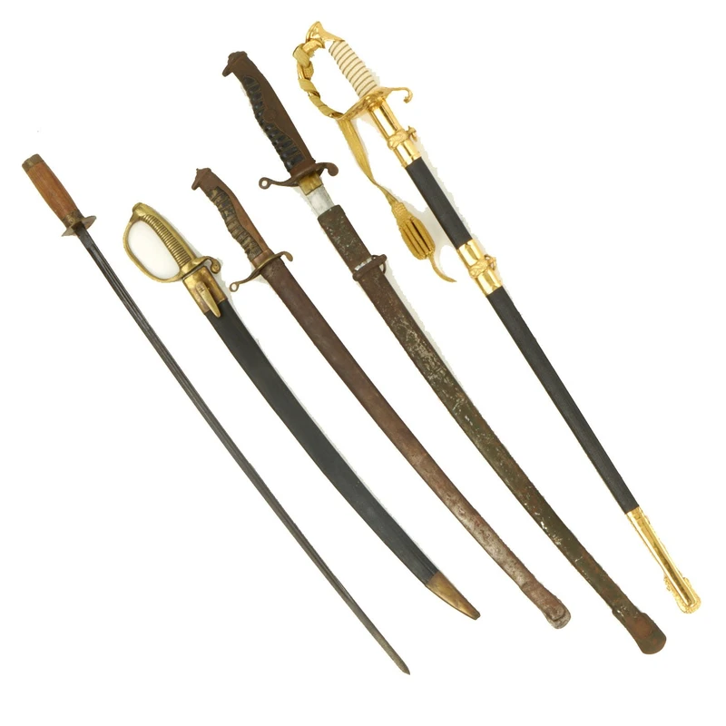 Original and Reproduction 19th & 20th Century Lot of 5 Swords