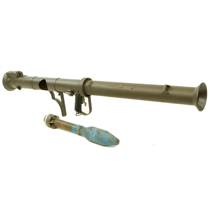 Original U.S. M20 A1 B1 3.5 Inch Super Bazooka Inert Rocket Launcher with Practice Rocket – Serial No 275186