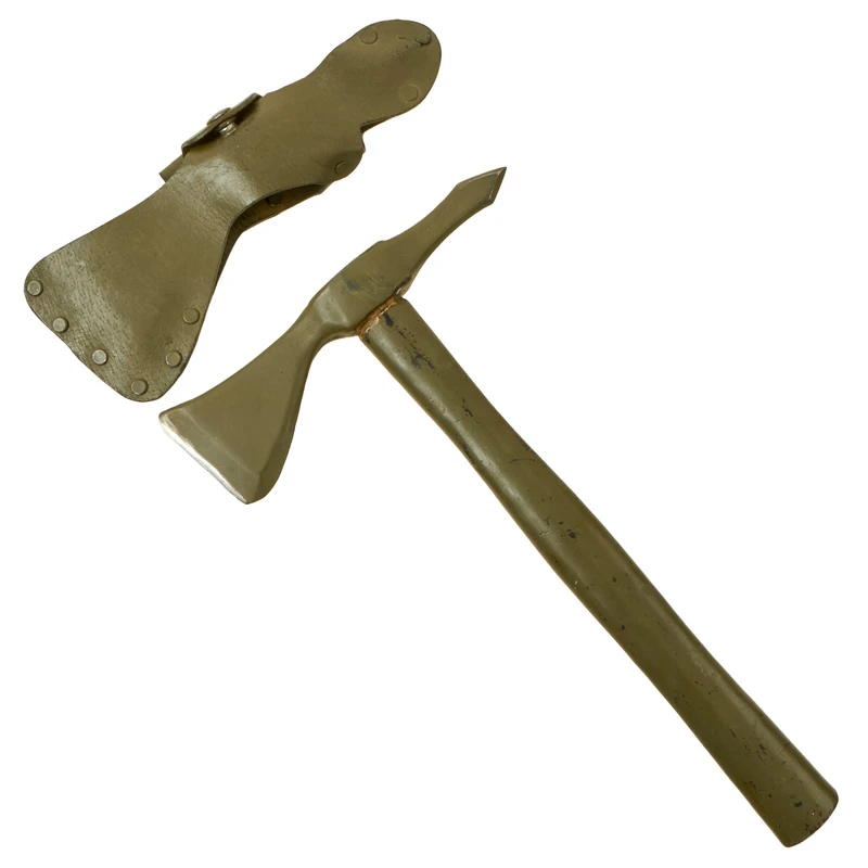 Original U.S. Vietnam War Lagana Tomahawk with Leather Carry Case – Excellent Condition