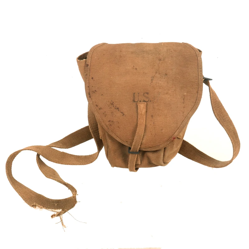 Original U.S. WWI French Chauchat Machine Gun Magazine Carrying Bag