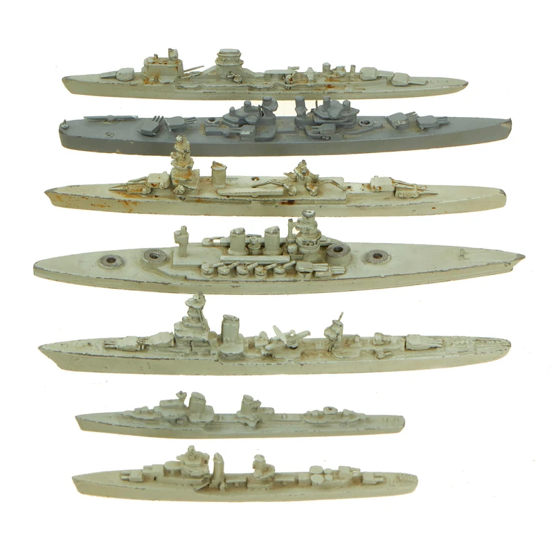 Original U.S. WWII Division of Naval Intelligence Ship Recognition Models Kits ONI 201 British Commonwealth and ONI 202 Italian Vessels – 2 Kits