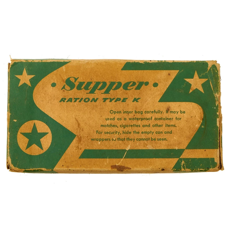 Original U.S. WWII K-Ration “Morale Series ” Supper Meal Unit by Patten Food Products