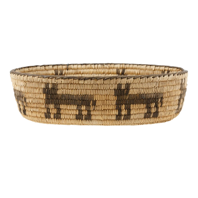 Pima Boat Basket with Horses