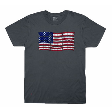 PMAG-FLAG COTTON T-SHIRT CHARCOAL 3X-LARGE