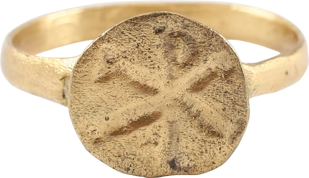 RARE BYZANTINE CHRISTIAN RING, 3RD-6TH CENTURY AD, SIZE 9 3/4