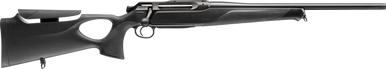 Sauer 80117652 505 Synchro XT Full Size 7mm Rem Mag 3+1 24" Titanium Gray Threaded Barrel, Saddle Mount Steel Receiver, Black Thumbhole w/Adj Comb Synthetic Stock