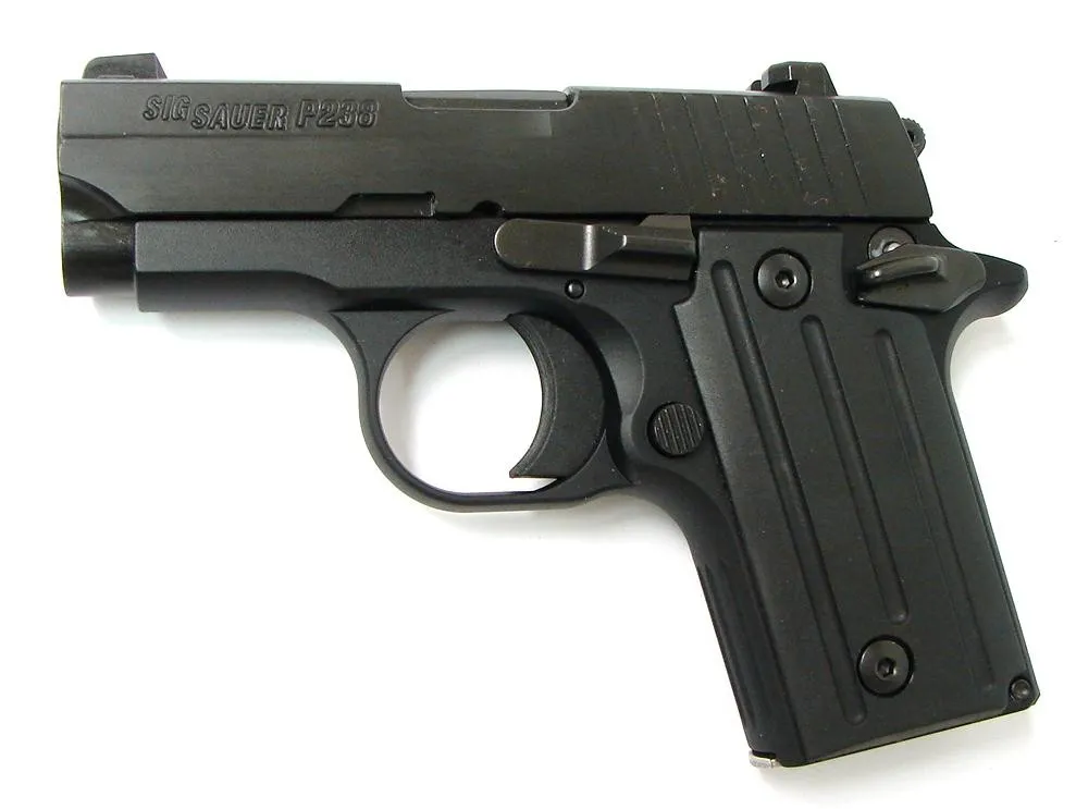 Sig Sauer P238 .380 ACP caliber pistol. Black model in .380 ACP with night sights and one magazine. New. (PR22086)