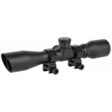 Truglo TruBrite Xtreme Compact Tactical 4x32mm Mil-Dot Rifle Scope 1 Inch Tube