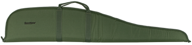 Uncle Mike's 22412 GunMate Rifle Case Medium Style made of Nylon w/ Green Finish, 44" OAL Lockable Full Length Zipper, Wrap Around Handles & Embroidered Logo for Scoped Rifles