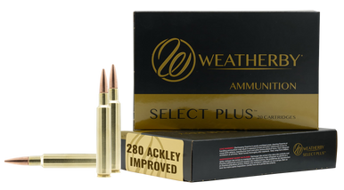 Weatherby F280A150SCO Select Plus280Ackley Improved 150gr Swift Scirocco 20 Rounds