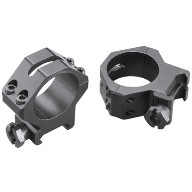 Weaver 30mm Medium Four Hole Skeleton Rings Picatinny Matte Finish